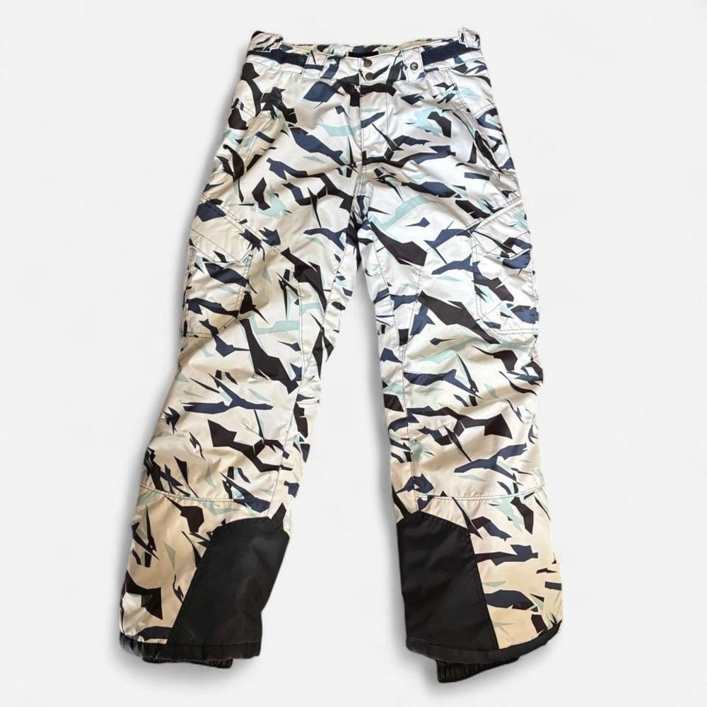TSLA white‎ & blue camo snow pant ski pants Size S